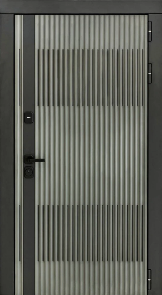 Входная дверь ДвериПРО Элфи ФЛ 244 Беленый дуб DPRO228035 внешняя сторона